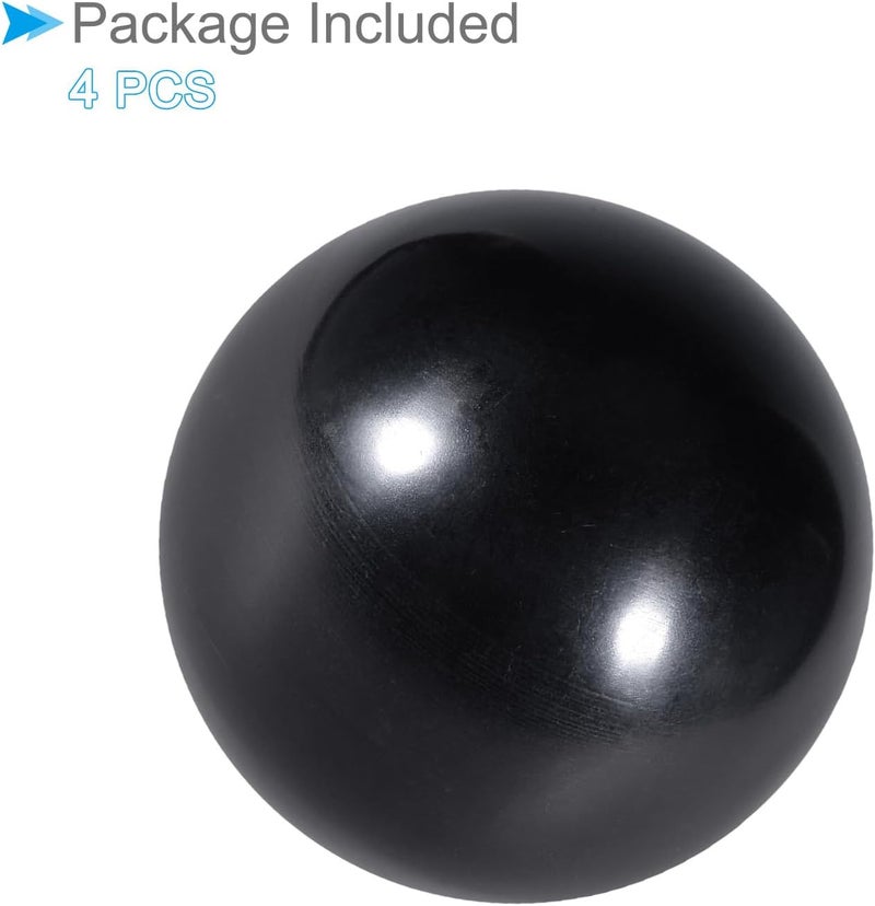 CoCud Thermoset Ball Knobs, M8 Female Thread 40mm Diameter, Plastic Metric Hand Screw Grip Black - (Applications: for Lathe Machinery Lever Handle), 4-Pieces - Image 5